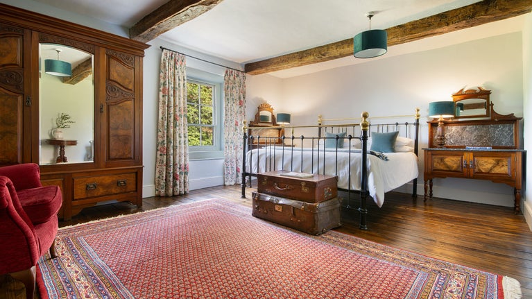 A double bedroom on the first floor at Dinefwr Home Farm, Carmarthenshire